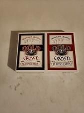 GOLD CROWN Standard Quality Playing Cards Double Deck Sealed New in Box