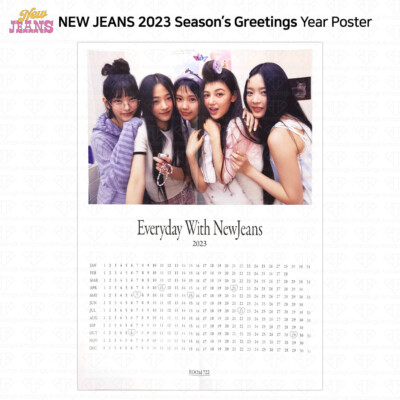 ニュージーンズ newjeans ニュジ　ポスター　weverse グッズ New Jeans 2023 Season's Greetings Year Poster Weverse Shop Benefit