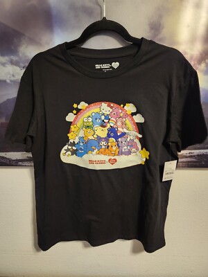 New Hello Kitty X Care Bears T-shirt Juniors Size L (11/13) Sanrio