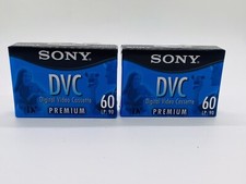 Sealed Sony DVC Digital Video Cassette Tapes Mini DV Premium DVM60PRR Lot of 2