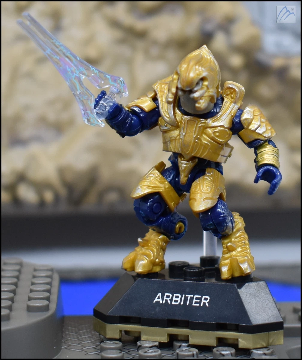 HALO MEGA CONSTRUX BLOKS HEROES SERIES 5 GOLD ARBITER MINIFIGURE