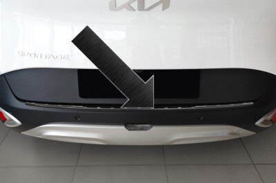 Ladekantenschutz Edelstahl Schwarz Für Kia Sportage V NQ5 Vor Mopf 1.2022-5.2025