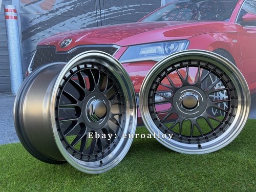 4x17" 5x120/5X112 Racing LM Style Grey Wheels Fit For BMW E60 E39 E38 E34 MB - Picture 3 of 13