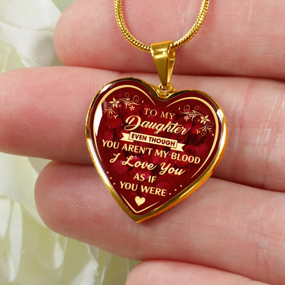 Mom dad and daughter necklace outlet