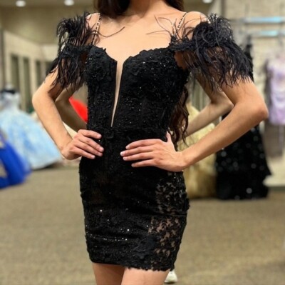 Sherri Hill Short Black Sequin Mini Dress 55104 | eBay