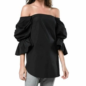 black bardot blouse