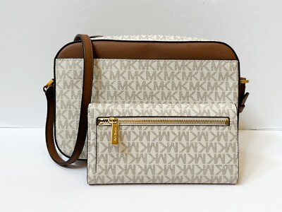 Michael Kors Jet Set Travel Chain Crossbody Bag + Wallet MK