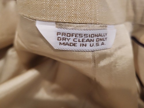 Academy Award Mens Suit Jacket 44" Chest Blazer Detailed Buttons USA Made Gold - Picture 6 of 20