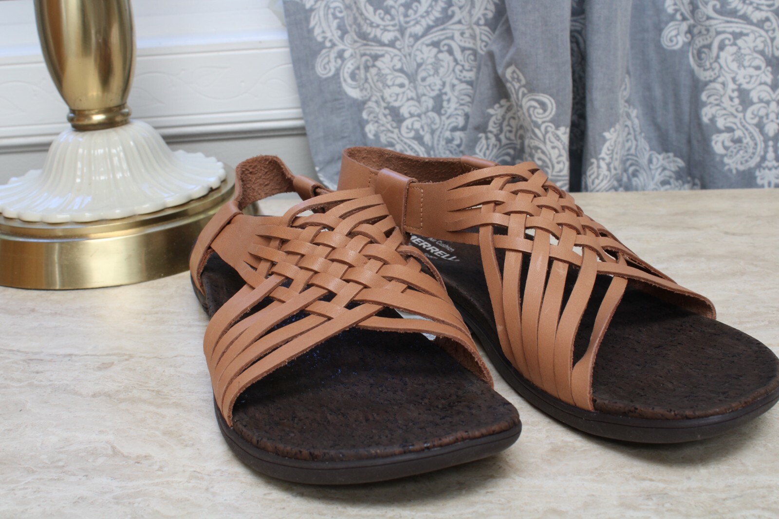 Merrell Sandali dettagliati in pelle intrecciata District Mahana naturali EU 42 US 11