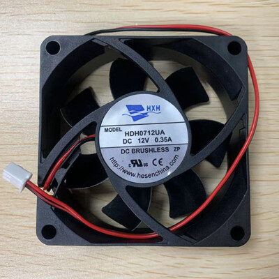 1PCS New HXH HDH0712UA Cooling Fan 7025 DC12V 0.35A 7CM 2Pin