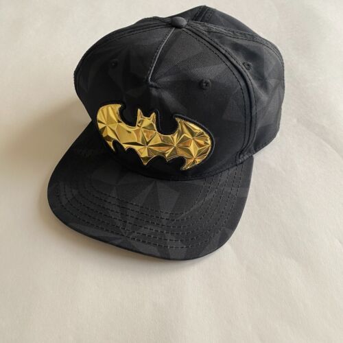 DC Comics Batman Druckknopflasche Fledermaus Logo Herren schwarz Mütze Größe Betriebssystem - Bild 1 von 7