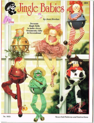 Jingle Babies Bell Ornament Pattern Cow Santa Frog Design Originals 1992 Vintage