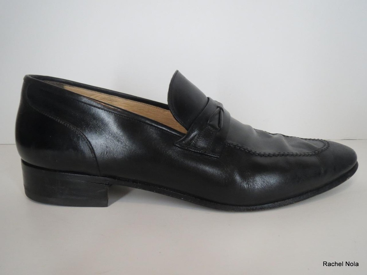 Bruno Magli Jaguar Black Leather Horse Bit Loafers Mens 10 M  Italy Dress Shoes Designer Loafers Bruno Magli Horsebit Loafers Bruno Magli  main image 2