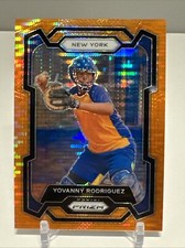 2024 Panini Prizm Yovanny Rodriguez Orange Pulasr Prizm #’d 327/399