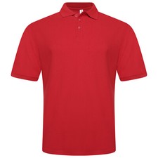 Image of Mens Polo Shirts Short Sleeve Regular Fit Premium Pique Work Casual Plain Top
