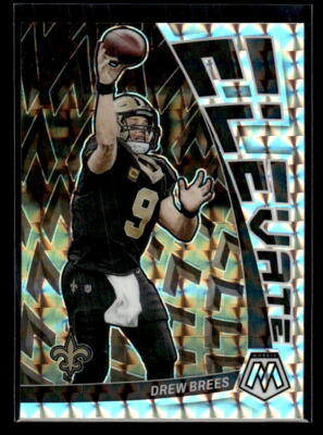 2023 Panini Mosaic #E-DB Drew Brees Silver Elevate Mosaic New Orleans Saints