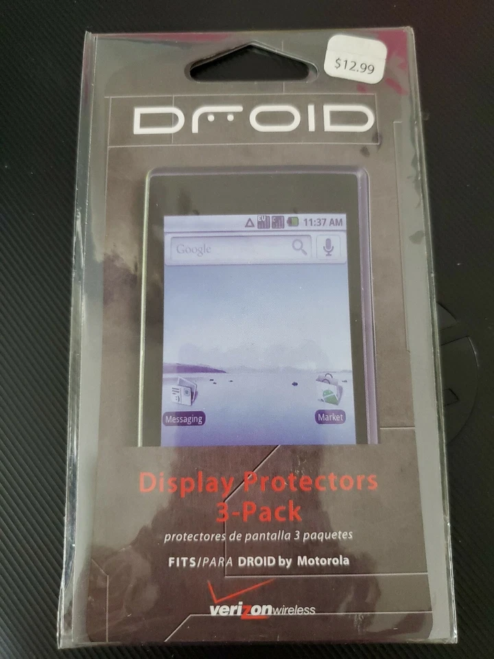 DROID - Protectores de pantalla (2 PK con paño de limpieza)  Foto 2 de 3