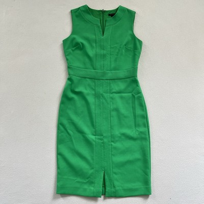 Ann Taylor Women Kelly Green Split Neck Sleeveless Lined Sheath Career Dress 2 | eBay Ann Taylor Women Kelly Green Split Neck Sleeveless Lined Sheath Career Dress 2 | eBay