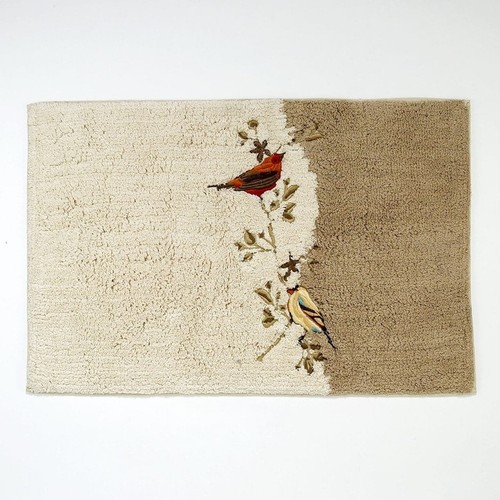 Ceramic Wastebasket Gilded Birds Collection Indoor Bathroom Accessories New - Picture 15 of 17
