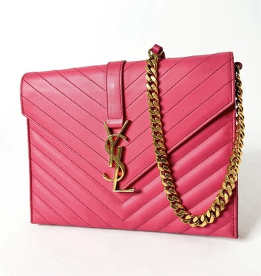 初*）様 YSL ピンク レザークラッチバッグ 初*）様 YSL ピンク レザークラッチバッグ