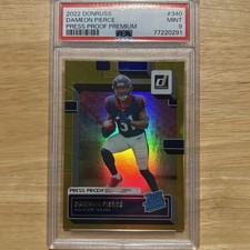 2022 Donruss Dameon Pierce Premium Press Proof Rated Rookie #340 Texans PSA 9