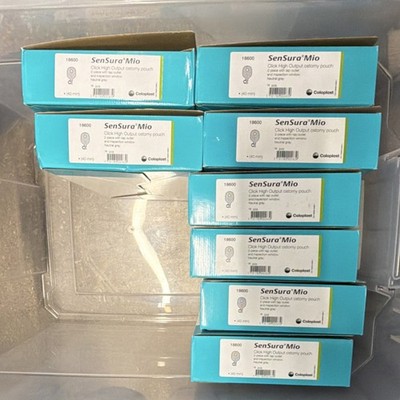 Coloplast SenSura Mio Click High Output Ostomy Pouch Viewing 40 mm MPN 18600