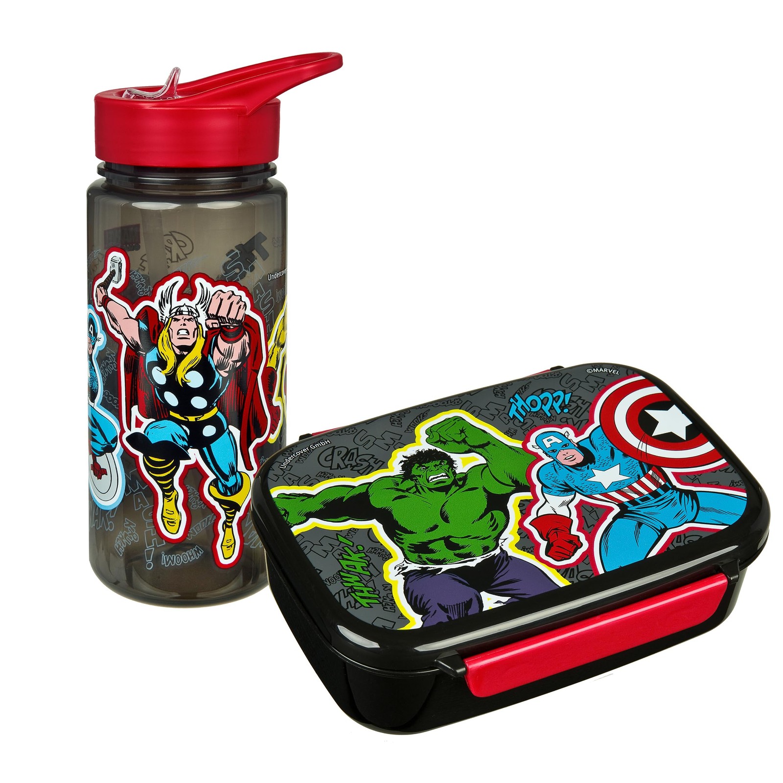 Scooli Avengers set voor kinderen snackbox drinkfles perfect voor schoolk 6090₽