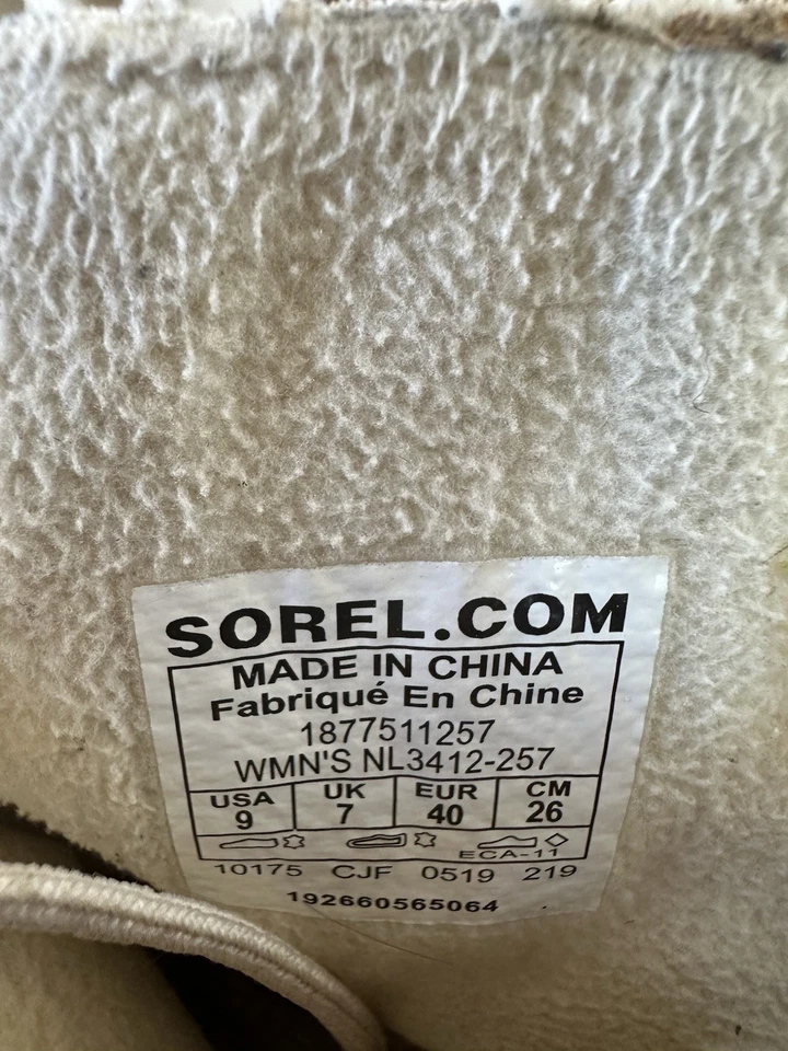 Botas para mujer Sorel de cuero tostado - estilo con cordones - talla 8 1/2 EE. UU./ 39,5 EUR Foto 3 de 4