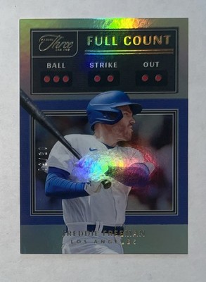 2022 Panini Three and Two Full Count Holo Freddie Freeman #05/50 Gold Jersey #