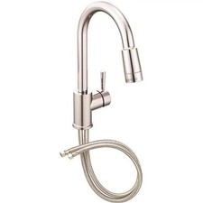 Edgestone 46201 Chrome Single Handle Pull-Down Kitchen Faucet NEW