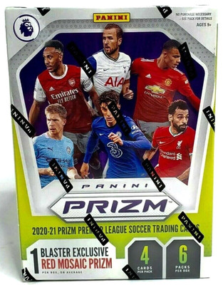 2020-21 Panini Prizm ENGLISH PREMIER LEAGUE EPL Soccer Blaster Box, RED MOSAIC