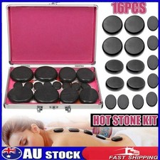 Hot Massage Stone Basalt Stones Set Rock SPA Massage Heating Box Heater Kit 16pc