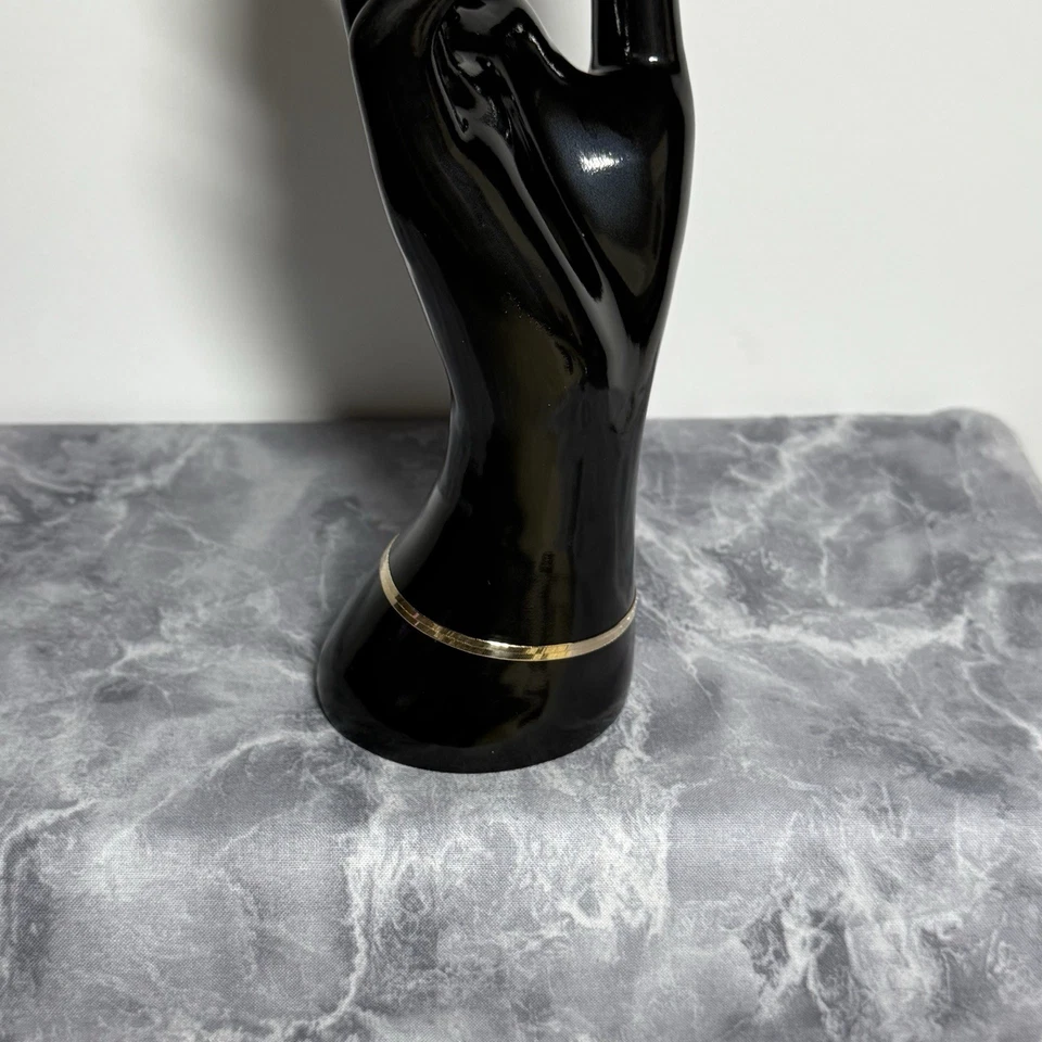 Brazalete de eslabones planos de espiga Aurafin de oro amarillo de 14K. "Joyería fina de 7"" de largo" Foto 2 de 4