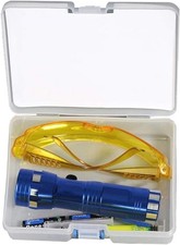 Automotive Ac Leak Detector Kit With Uv Flashlight For Refrigerant Testing