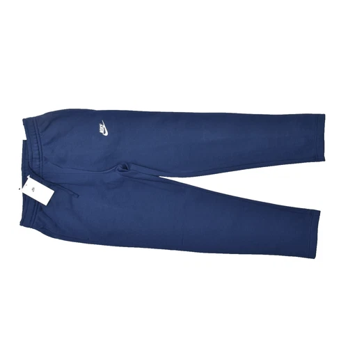 Nike Men Regular Size S Blue Fleece Standard Straight Sweatpants NEW BV2707-410
