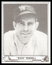 Rick Ferrell 1986 Play Ball REPRINT Baseball Card #21 (NM)