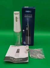 Onlyone Water Dental Flosser Rechargeable 300ml IPX7 5 Tips Portable USB White