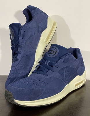 NIKE MENS SIZE 10.5 AIR MAX GUILE PREMIUM TRAINERS BLUE SUEDE 916770-400