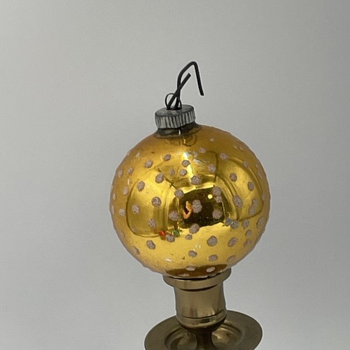 Vintage Weihnachtsschmuck x4 Glimmer Merkur Glas Germany Austria Mid Century - Bild 10 von 11