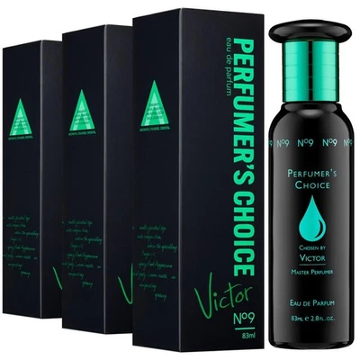 PERFUMER'S CHOICE 3x Perfumers Choice Victor EDP Eau De Parfum for Him 83ml