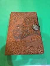 Oberon Design Leather Journal Cover Hardback Insert Tree of Life NEW 9x6" (B)