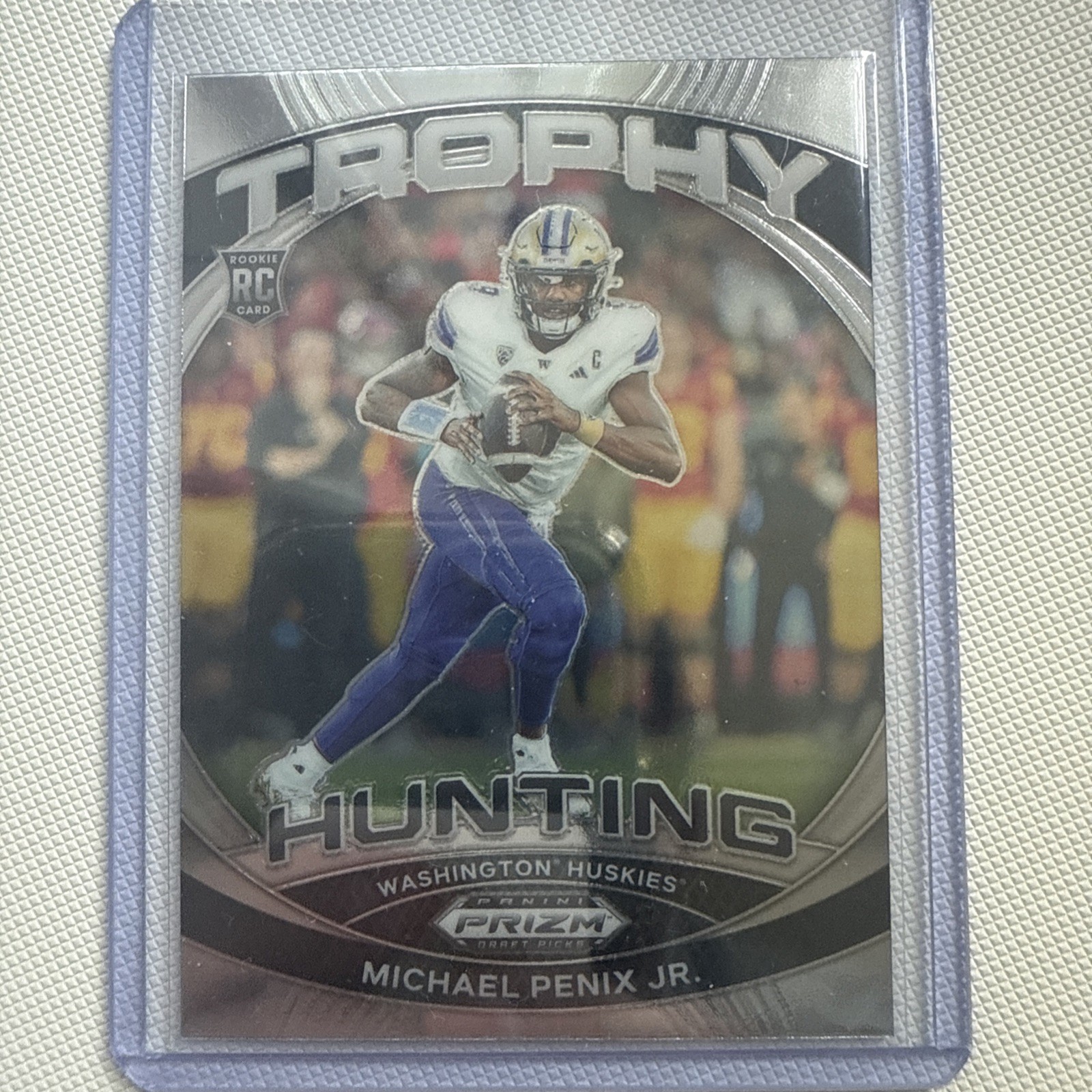 2024 Panini Prizm Draft Picks - Trophy Hunting Michael Penix Jr. #TH-MPJ (RC)