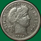 1912-S Barber Dime Silver Extremely Fine XF Coin, Cleaning #28618