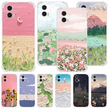 Flower Phone Case Silicone Cover For Motorola Moto E15 G86 Power G06 G56 Edge 60