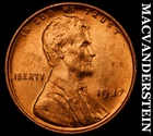 1937 Lincoln Wheat Cent - Red Choice Gem Brilliant Unc  Lustrous  #G7897