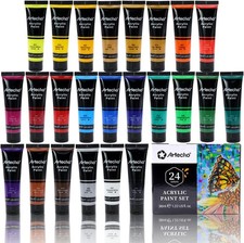 Acrylfarbe Set - 18 / 24 / 48 wasserfeste Far...