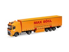 Herpa 320016 DAF XG Curtain Canvas Semitrailer Max Bogl