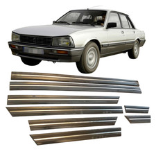 Kit molduras laterales carrocería peugeot 505 turbo inyección 1983-84-85 x8 pc