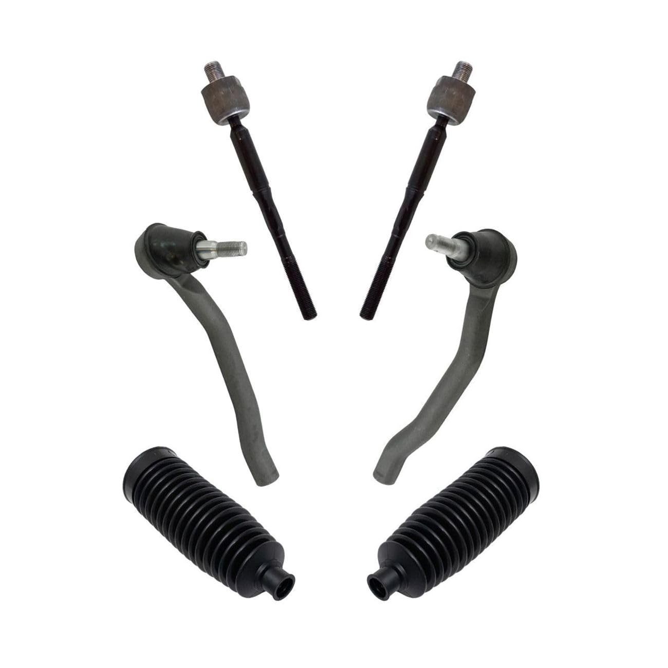 Piece Inner & Outer Tie Rod Boots Left & Sides Steering Kit for Nissan