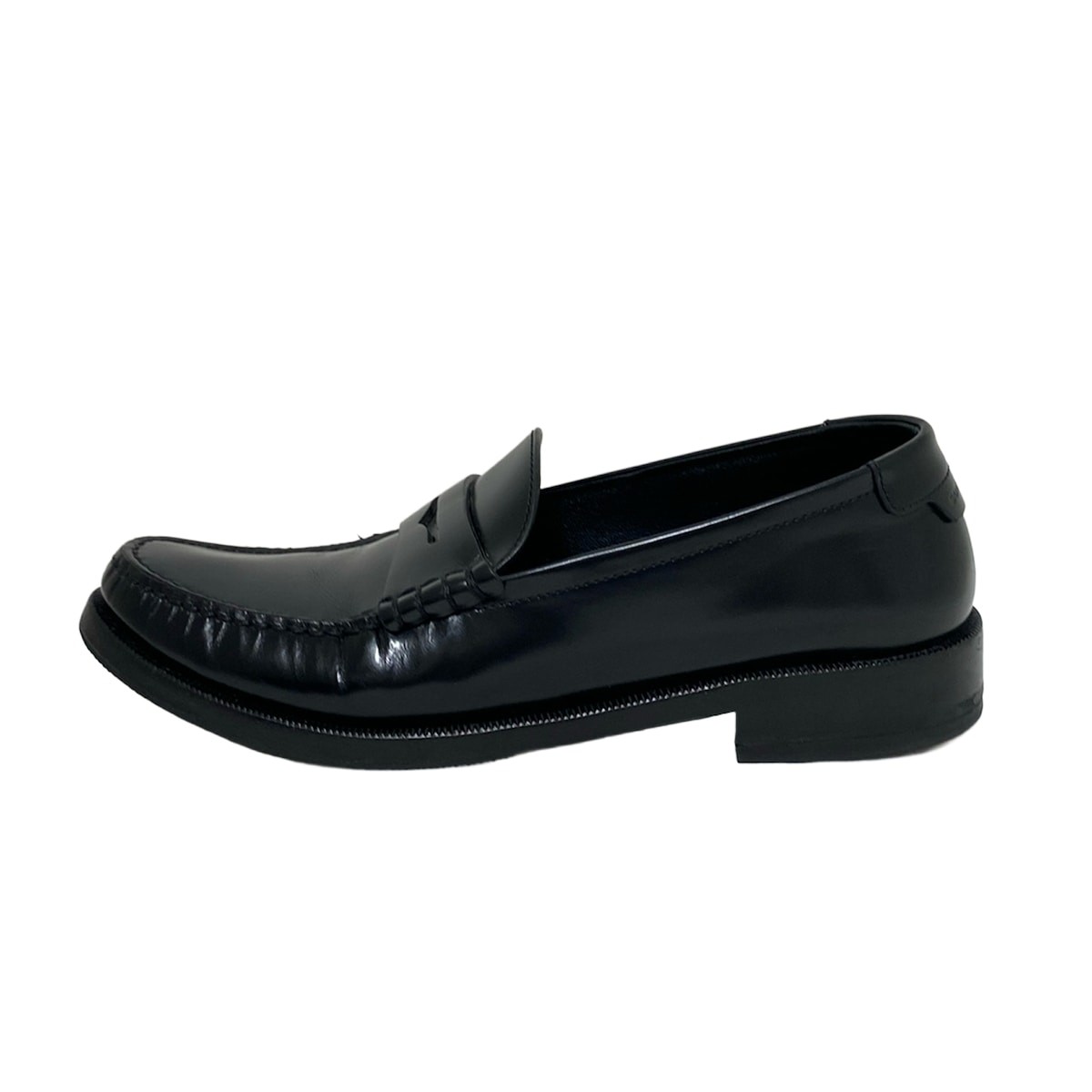 Scarpe da donna in pelle nera SAINT LAURENT PARIS 670232 originali